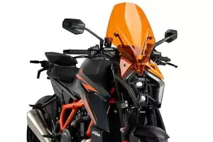 Puig ツーリング スクリーン フロントガラス オレンジ KTM 1390 スーパー デューク R 含むエボ24～25 Puig Touring Screen Windshield Orange KTM 1390 Super Duke R incl. Evo 24 - 25 【並行輸入品】