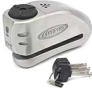 Artago バイク スクーター クワッド オートバイ セキュリティ 32 ディスク ロック アラーム付き 15.5mm ピン Artago Bike Scooter Quad Motorcycle Security 32 Disc Lock with Alarm 15.5mm Pin 【並行輸入品】