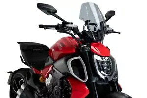 Puig 調節可能なスポーツ スクリーン フロントガラス ライトスモーク ドゥカティ ディアベル V4 24 - 25 Puig Adjustable Sport Screen Windshield Light Smoke Ducati Diavel V4 24 - 25 【並行輸入品】
