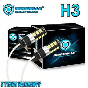 2 個 H3 4 面 LED ヘッドライト 100W 10000LM フォグ電球 6000K キセノン ホワイト 米国 2pcs H3 4-Sided LED Headlight 100W 10000LM FOG Light Bulbs 6000K XENON White US 【並行輸入品】