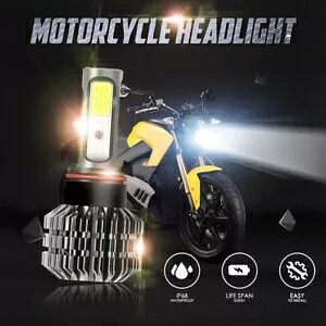 IRONWALLS H4 9003 LED バルブ ハイ/ロービーム ホワイト オートバイ ヘッドライト ハイパワー IRONWALLS H4 9003 LED Bulb High/Low Beam White Motorcycle Headlight High Power 【並行輸入品】