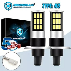 2 個 H3 4 面 LED ヘッドライトフォグ電球シボレー C1500 C2500 1988-1998 用 2pcs H3 4-Sided LED Headlights FOG Light Bulbs for Chevy C1500 C2500 1988-1998 【並行輸入品】