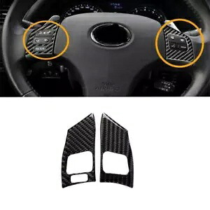 カーボンファイバーステアリングホイールボタンフレームトリムレクサス IS250 300 350 2006-2012 Carbon Fiber Steering Wheel Button Frame Trim For LEXUS IS250 300 350 2006-2012 【並行輸入品】