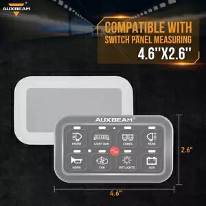 AUXBEAM シリコンカバー防水ケース 8 ギャングスイッチパネルリレーシステム用 AUXBEAM Silicone Cover Waterproof Case For 8 Gang Switch Panel Relay System 【並行輸入品】