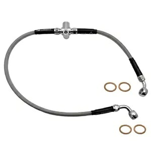 ステンレススチール編組フロントアッパーブレーキホース BMW R1150GS; 34 32 2 338 180 Stainless Steel Braided Front Upper Brake Hose BMW R1150GS; 34 32 2 338 180 【並行輸入品】
