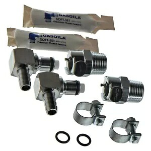 クイックディスコネクト燃料ホースカップリングキット (4 個) 5/16 インチホース用 FP-QDCR1200ADV Quick Disconnect Fuel Hose Coupling Kit (4 Piece) for 5/16\