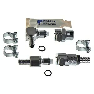 クイック ディスコネクト 燃料ホース カップリング キット (4 ピース) 5/16 インチ ホース用 - BMW R1200 Quick Disconnect Fuel Hose Coupling Kit (4 Piece) for 5/16\