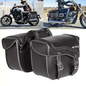オートバイサイドサドルバッグサドルバッグハーレーヘリテージソフテイルクラシック FLSTC Motorcycle Side Saddlebags Saddle Bags For Harley Heritage Softail Classic FLSTC 【並行輸入品】