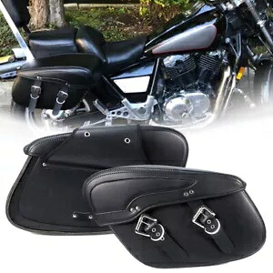 オートバイサドルバッグレザーサイド荷物ハーレースポーツスター XL883 XL1200 Motorcycle Saddlebags Leather Side Luggage For Harley Sportster XL883 XL1200 【並行輸入品】