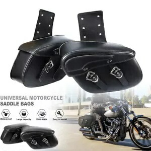 ユニバーサルオートバイサイドサドルバッグ PU レザーヤマハ V スター XVS 650 950 Universal Motorcycle Side Saddle Bags PU Leathe For Yamaha V-Star XVS 650 950 【並行輸入品】