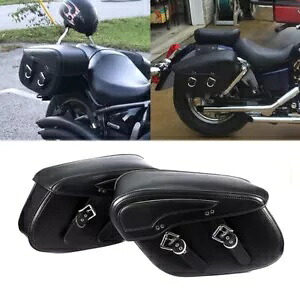 ペアオートバイサイドサドルバッグヤマハ V-Star XVS 650 1100 カスタムシルバラード用 Pair Motorcycle Side Saddlebags for Yamaha V-Star XVS 650 1100 Custom Silverado 【並行輸入品】