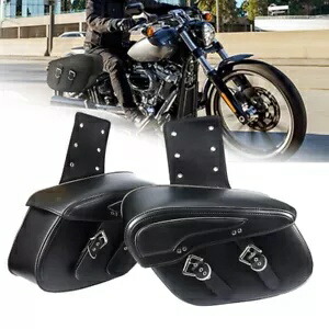 オートバイサドルバッグサイドサドルバッグハーレーツーリングスポーツスター XL883 XL1200 Motorcycle Saddlebag Side Saddle Bags For Harley Touring Sportster XL883 XL1200 【並行輸入品】