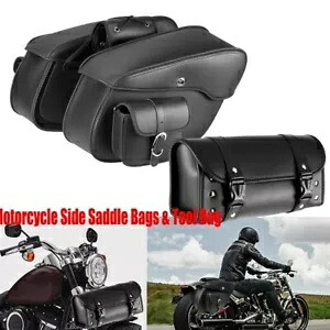 オートバイのサイドサドルバッグ + ツールバッグホンダ VTX1300C VTX1300R 1300S VTX1800 Motorcycle Side Saddle Bags + Tool Bag For Honda VTX1300C VTX1300R 1300S VTX1800 【並行輸入品】
