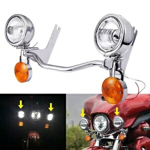 4.5インチ LED パッシングターンシグナルライト ブラケットバーキット ハーレーツーリング FLHTK用 4.5\