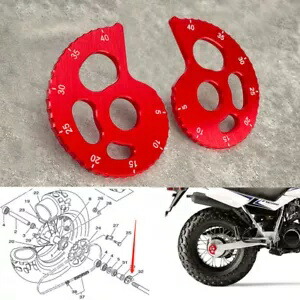 チェーンアジャスター ヤマハ TTR250R/225 TW200/225E XT225/250 セロー DT125R/125RE用 CHAIN ADJUSTER FOR YAMAHA TTR250R/225 TW200/225E XT225/250 Serow DT125R/125RE 【並行輸入品】