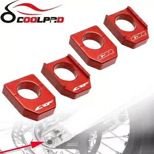 CNC レッドリアアクスルブロックチェーンアジャスターホンダ CRF450R/X CR125R/250R CRF250R/X CNC Red Rear Axle Block Chain Adjuster For Honda CRF450R/X CR125R/250R CRF250R/X 【並行輸入品】