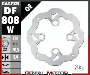 Galfer フロント ブレーキ ディスク WAVE FIXED 184x2,9mm SHERCO 1.25 2002-2005 Galfer Front Brake Disc WAVE FIXED 184x2,9mm SHERCO 1.25 2002-2005 【並行輸入品】
