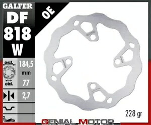 Galfer フロント ブレーキ ディスク WAVE FIXED 185x2,7mm BETA REV 3 125 2005-2005 Galfer Front Brake Disc WAVE FIXED 185x2,7mm BETA REV 3 125 2005-2005 【並行輸入品】