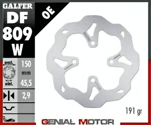 Galfer リア ブレーキ ディスク WAVE FIXED 150x2,9mm GASGAS TXT PRO Racing 250 2019 Galfer Rear Brake Disc WAVE FIXED 150x2,9mm GASGAS TXT PRO RACING 250 2019 【並行輸入品】