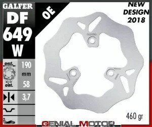 Galfer フロント ブレーキ ディスク ウェーブ固定 190x3,8mm プジョー ジオ SV 1992 Galfer Front Brake Disc WAVE FIXED 190x3,8mm PEUGEOT GEO SV 1992 【並行輸入品】