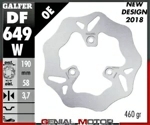 Galfer フロント ブレーキ ディスク ウェーブ フィックス 190x3,8mm ベネリ K 2 50 リキッド 1998 Galfer Front Brake Disc WAVE FIXED 190x3,8mm BENELLI K 2 50 LIQUID 1998 【並行輸入品】