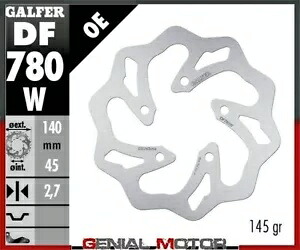 Galfer リア ブレーキ ディスク ウェーブ固定 140x2,7mm KTM 50 SX 2006-2013 Galfer Rear Brake Disc WAVE FIXED 140x2,7mm KTM 50 SX 2006-2013 【並行輸入品】