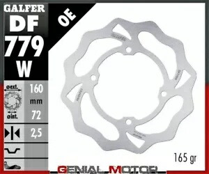 Galfer フロント ブレーキ ディスク WAVE FIXED 160x2,5mm KTM SX-E5 2021 Galfer Front Brake Disc WAVE FIXED 160x2,5mm KTM SX-E5 2021 【並行輸入品】