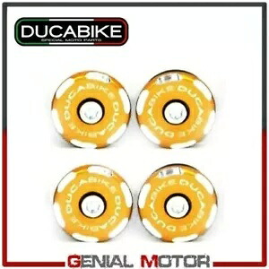 アルミニウム ゴールドのフレーム キャップ Ducabike Ducati Hyperstrada 939 2016 - 2019 Frame Caps in Aluminium Gold Ducabike Ducati Hyperstrada 939 2016 - 2019 【並行輸入品】