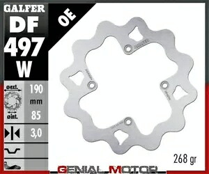 Galfer リアブレーキディスク WAVE FIXED 190x3mm ヤマハ YZ 85 / LW 2003 Galfer Rear Brake Disc WAVE FIXED 190x3mm YAMAHA YZ 85 / LW 2003 【並行輸入品】