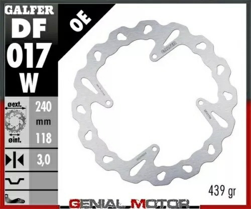 Galfer フロント ブレーキ ディスク ウェーブ固定 240x3mm ホンダ XR 600 R 1993 Galfer Front Brake Disc WAVE FIXED 240x3mm HONDA XR 600 R 1993 【並行輸入品】