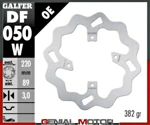 Galfer フロント ブレーキ ディスク ウェーブ固定 220x3mm ホンダ CRF 150 R 2007 Galfer Front Brake Disc WAVE FIXED 220x3mm HONDA CRF 150 R 2007 【並行輸入品】