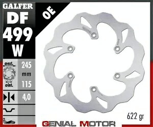 Galfer リア ブレーキ ディスク WAVE FIXED 245X4MM ヤマハ WR 450 F 2020 Galfer Rear Brake Disc WAVE FIXED 245X4MM YAMAHA WR 450 F 2020 【並行輸入品】