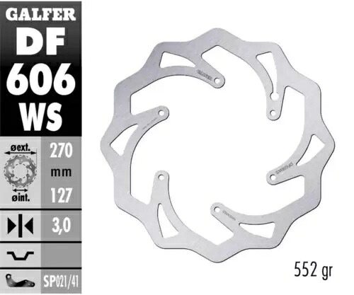 Galfer フロント ブレーキ ディスク WAVE FIXED OVRS 270x3 KTM 300 EXC - F/6 DAYS 2019 2022 Galfer Front Brake Disc WAVE FIXED OVRS 270x3 KTM 300 EXC - F/SIX DAYS 2019 2022 【並行輸入品】