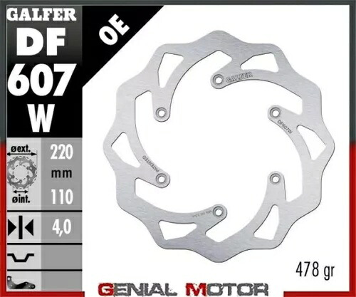Galfer リア ブレーキ ディスク WAVE FIXED 220x4mm KTM 525 MXC 2004 Galfer Rear Brake Disc WAVE FIXED 220x4mm KTM 525 MXC 2004 【並行輸入品】