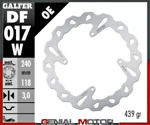 Galfer フロント ブレーキ ディスク ウェーブ固定 240x3mm ホンダ XL 600 R、RD、LC 1983-1985 Galfer Front Brake Disc WAVE FIXED 240x3mm HONDA XL 600 R, RD, LC 1983-1985 【並行輸入品】