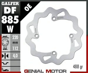 Galfer リア ブレーキ ディスク WAVE FIXED 220x4mm HUSQVARNA 610 TE 2000 Galfer Rear Brake Disc WAVE FIXED 220x4mm HUSQVARNA 610 TE 2000 【並行輸入品】