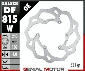 Galfer リア ブレーキ ディスク WAVE FIXED 240x4mm BETA 400 RR 4T ENDURO 2013 Galfer Rear Brake Disc WAVE FIXED 240x4mm BETA 400 RR 4T ENDURO 2013 【並行輸入品】