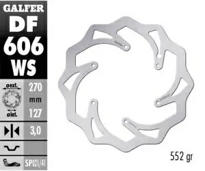 Galfer フロント ブレーキ ディスク ウェーブ固定オーバーサイズ 270x3mm KTM 300 EXC 2004 Galfer Front Brake Disc WAVE FIXED OVERSIZE 270x3mm KTM 300 EXC 2004 【並行輸入品】