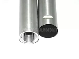 DUCABIKE TMF02E 穴付きペアチューブ (OEM) シルバー DUCABIKE TMF02E PAIR TUBES WITH HOLES (OEM) SILVER 【並行輸入品】