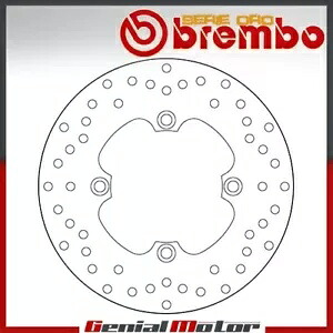 ブレーキディスク 固定 Brembo Serie Oro リア用 Honda Sh I 125 2017 - 2019 Brake Disc Fixed Brembo Serie Oro Rear for Honda Sh I 125 2017 - 2019 【並行輸入品】