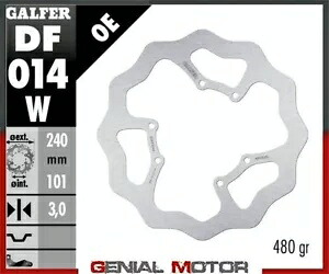 Galfer フロント ブレーキ ディスク WAVE FIXED 240x3mm HM CRE 450 F 2003 Galfer Front Brake Disc WAVE FIXED 240x3mm HM CRE 450 F 2003 【並行輸入品】