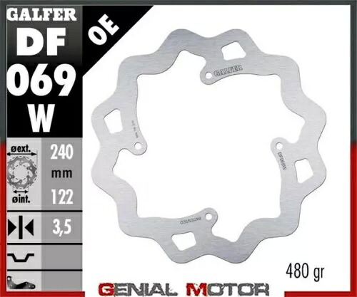Galfer リア ブレーキ ディスク ウェーブ固定 240x3,5mm ホンダ CRF 450 L 2019 Galfer Rear Brake Disc WAVE FIXED 240x3,5mm HONDA CRF 450 L 2019 【並行輸入品】