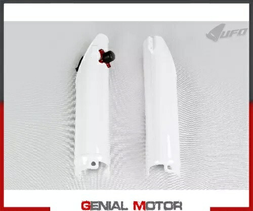 フォークスライダープロテクター+クイックスター。 Ufo プラスト ホンダ Cr 250 2002 - 2007 ホワイト GS Fork Slider Protectors + Quick Star. Ufo Plast Honda Cr 250 2002 - 2007 White GS 【並行輸入品】