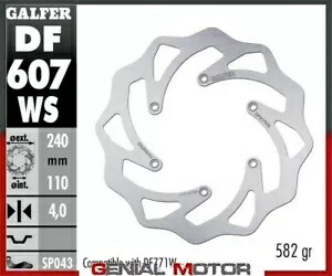 Galfer リア ブレーキ ディスク ウェーブ 固定 オーバーサイズ 240x4mm CCM 450 ADVENTURE SM 2016 Galfer Rear Brake Disc WAVE FIXED OVERSIZE 240x4mm CCM 450 ADVENTURE SM 2016 【並行輸入品】