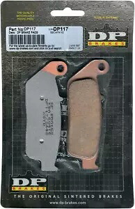 DP ブレーキパッド、HON/SUZ/TRI、FRT DP117 DP BRAKES PAD, HON/SUZ/TRI, FRT DP117 【並行輸入品】