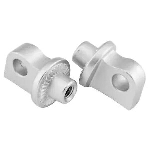 Kuryakyn ユニバーサル ペグ アダプター スプライン ペグ アダプター、シルバー 8899 Kuryakyn Universal Peg Adaptors Splined Peg Adaptor, Silver 8899 【並行輸入品】