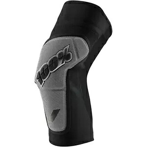 100% Ridecamp ニーガード - ブラック/グレー - ミディアム 70001-00002 100% Ridecamp Knee Guards - Black/Gray - Medium 70001-00002 【並行輸入品】