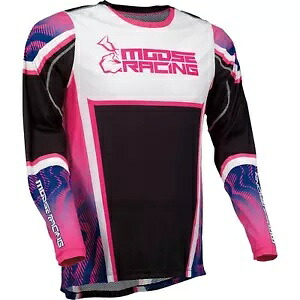 Moose Racing アグロイド オートバイ レース ジャージ - ピンク/パープル/ブラック - L 2910-7398 Moose Racing Agroid Motorcycle Race Jersey - Pink/Purple/Black - Large 2910-7398 【並行輸入品】