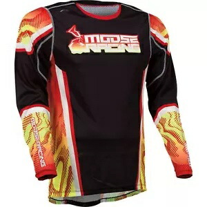 Moose Racing アグロイド オートバイ レース ジャージ - レッド/イエロー/ブラック - L 2910-7392 Moose Racing Agroid Motorcycle Race Jersey - Red/Yellow/Black - Large 2910-7392 【並行輸入品】