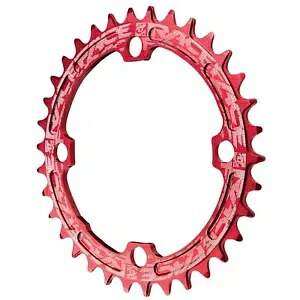 RaceFace RaceFace ナローワイド チェーンリング: 104mm BCD、38t、レッド RNW104X38RED Race Face RaceFace Narrow Wide Chainring: 104mm BCD, 38t, Red RNW104X38RED 【並行輸入品】